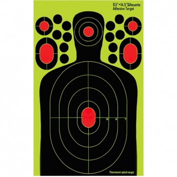 Мишень самоклеящаяся осыпающаяся STALKER, фигура, 24x37 см, 25 штук